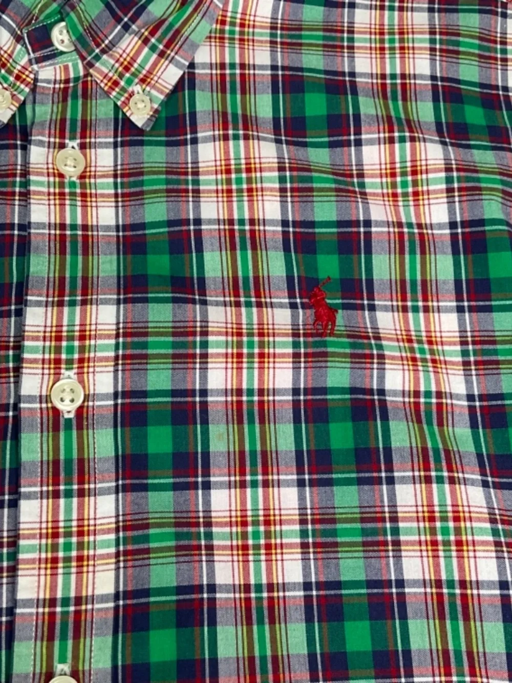 Polo Ralph Lauren Boy’s  plaid button-down shirt mix colors Boy’s XL (20) (121)